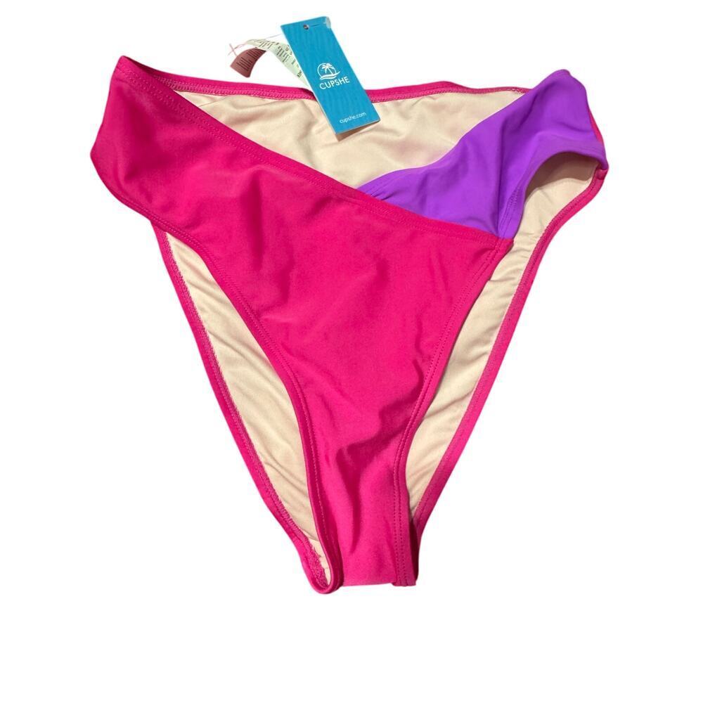 Hot pink and purple women’s Cupshe bikini bottoms NWT size medium